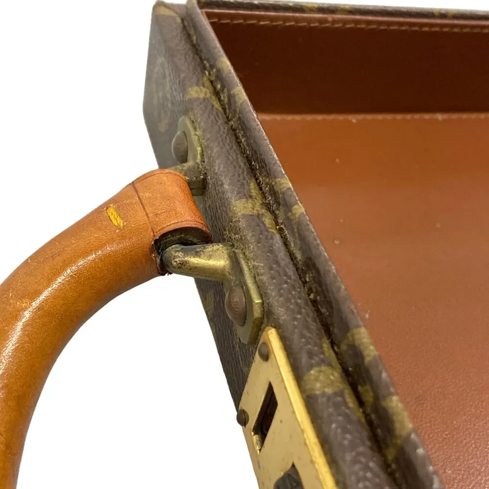 Louis Vuitton Vertical attache case Monogram Trunk Case M53175